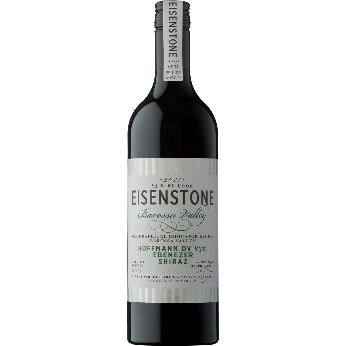 Eisenstone Hoffmann Vineyard Ebenezer Shiraz SV902 2021  (6x750ml)