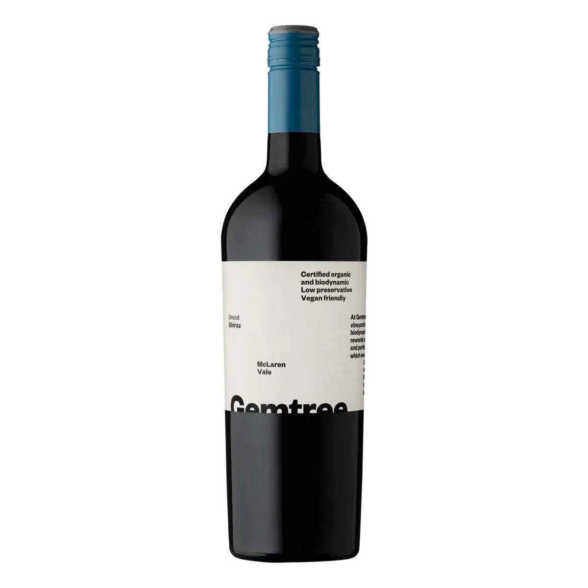 Gemtree Uncut Shiraz, McLaren Vale 2022 (12 bottles)