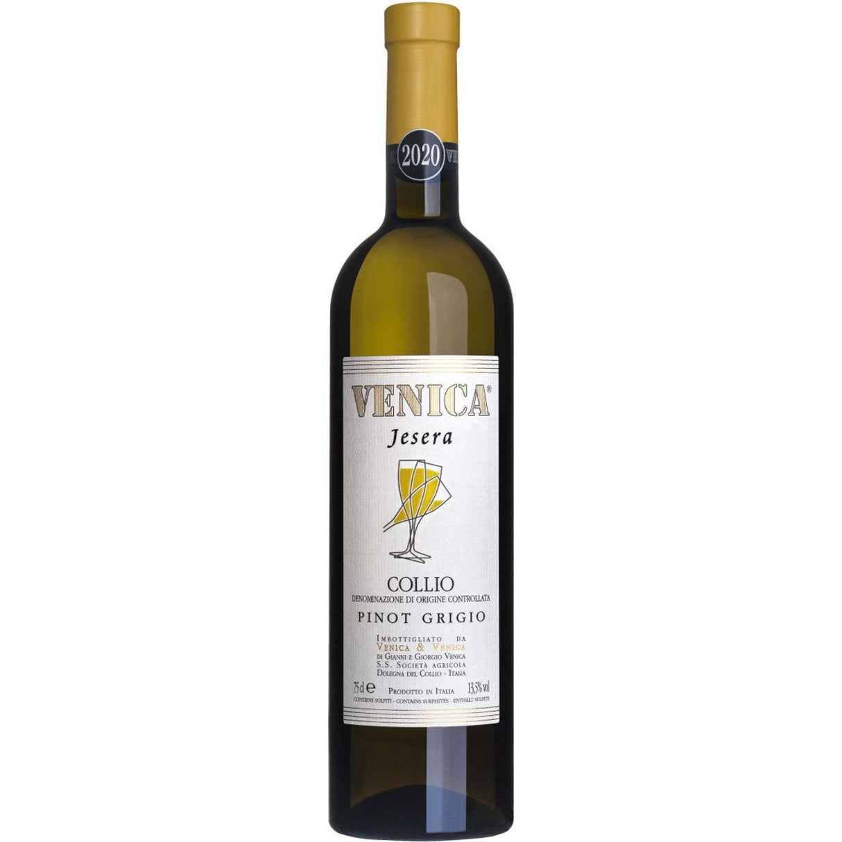 Venica & Venica 'Jesera' Pinot Grigio 2020  (20x375ml)