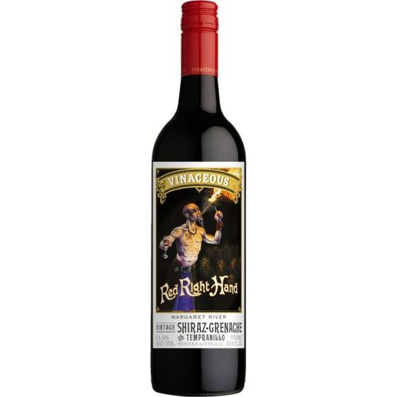 Vinaceous Red Right Hand Shiraz Gren Temp 2021 (12 Bottles)